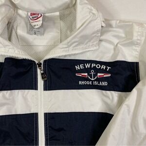 Newport‎ Rhode Island Windbreaker Jacket Mens S Zip Up Embroidered Souvenir